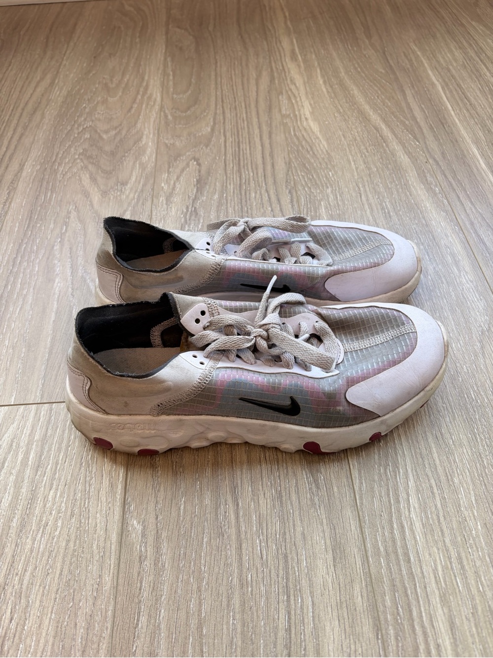 Nike White Pink Accent Athletic Sneakers